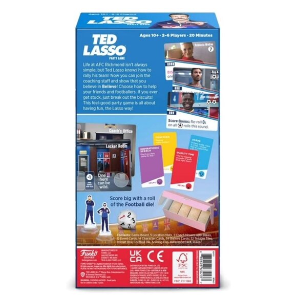 TED LASSO PARTY BOARD GAMES AGE: 10+ 2-4 PLAYERS - Picture 8 of 9